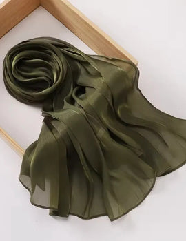 Mehar Women's Premium Organza Shawl | Lightweight Sheer Dupatta Scarf with Elegant Shine | Soft, Flowing, and Stylish Wrap for Festive & Occasion Wear (Copy)