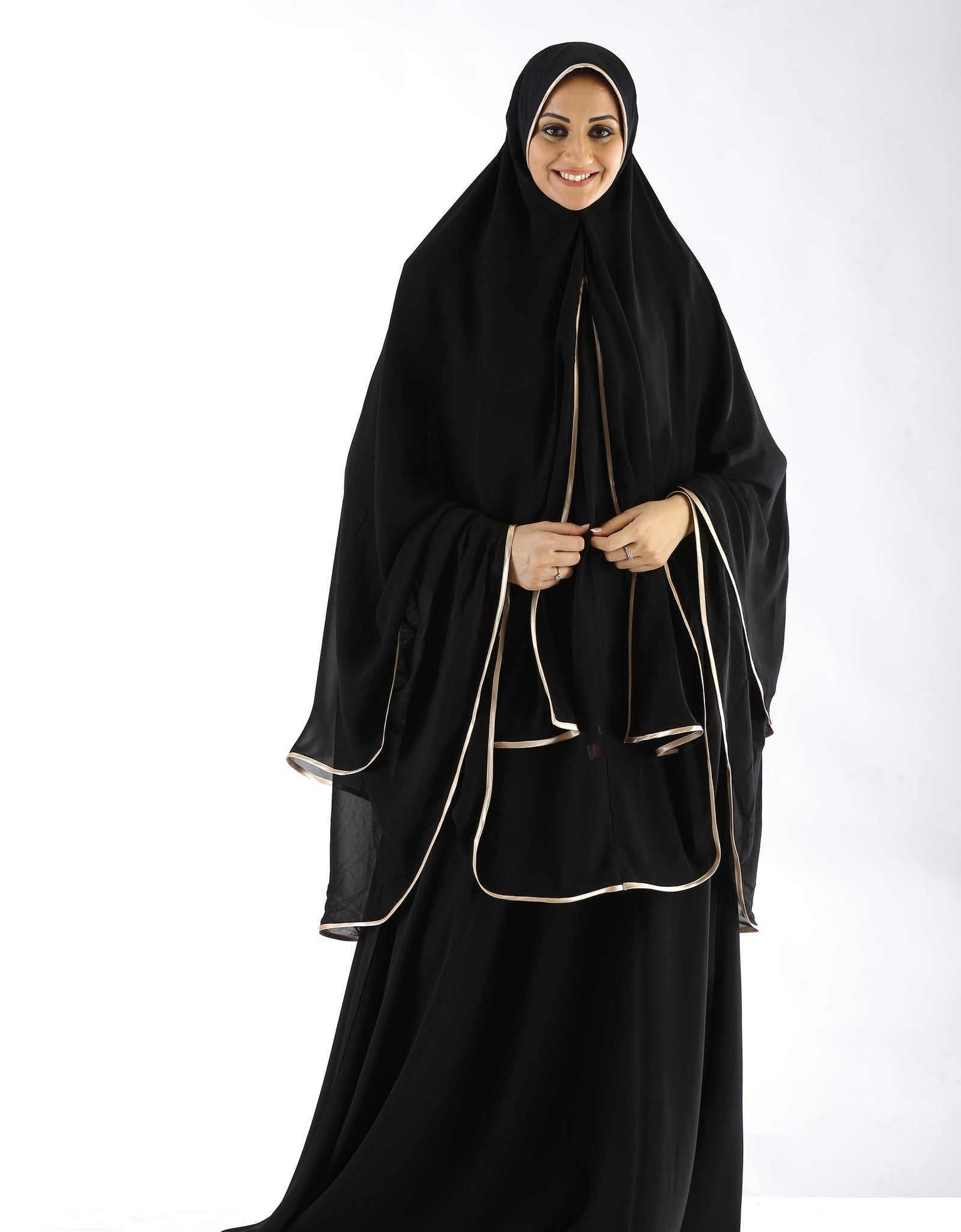 Modest Women's Stylish  Ghoharnaz Two Layer Khimar