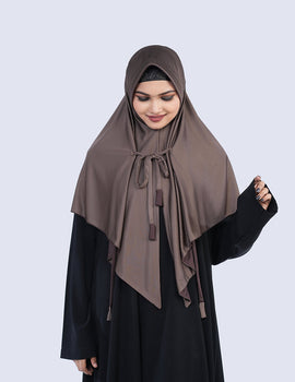 Mehar Zartasha Hijab – Elegant and Modest Two-Layered Draped Hijab