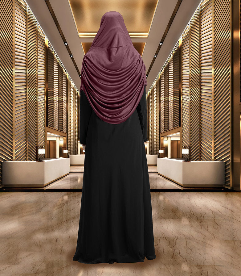 Mehar Hijab Modest Fashion Women's Frilled Design Soft feel-good Fabric Aasimah Hijab