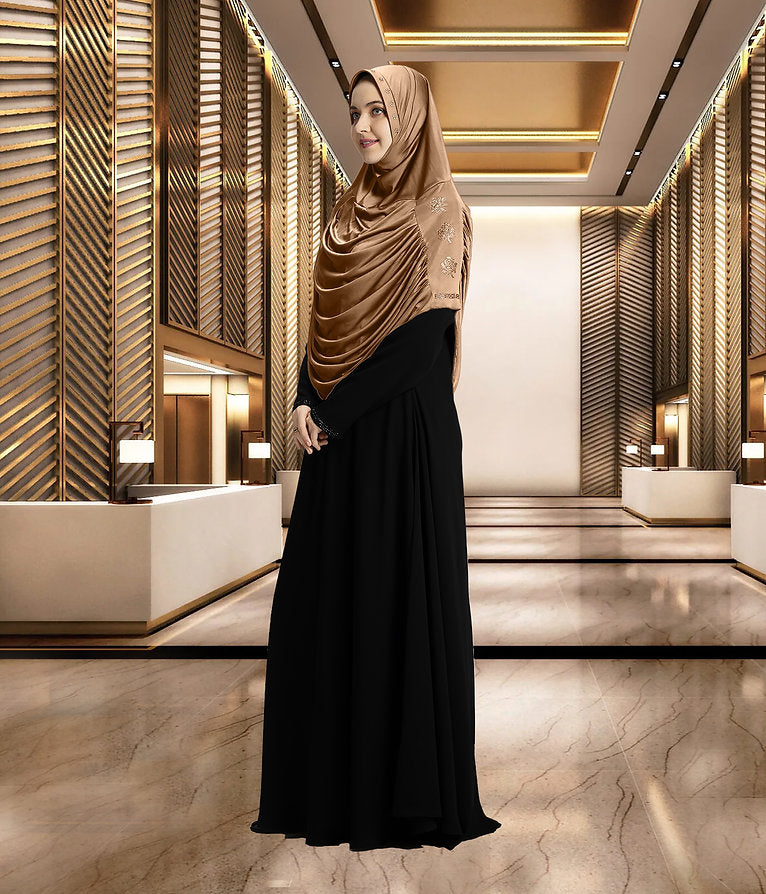 Mehar Hijab Modest Fashion Women's Frilled Design Soft feel-good Fabric Aasimah Hijab