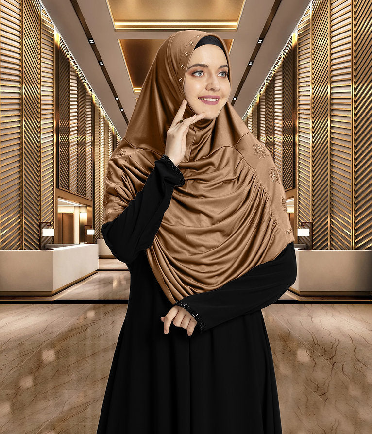 Mehar Hijab Modest Fashion Women's Frilled Design Soft feel-good Fabric Aasimah Hijab