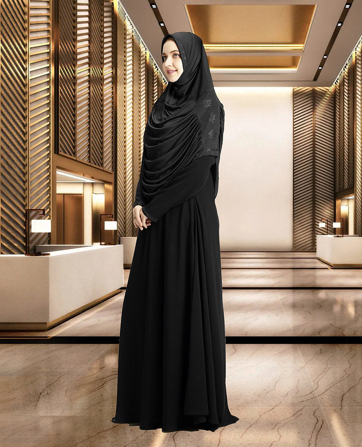 Mehar Hijab Modest Fashion Women's Frilled Design Soft feel-good Fabric Aasimah Hijab