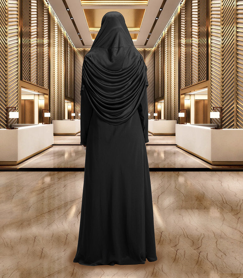 Mehar Hijab Modest Fashion Women's Frilled Design Soft feel-good Fabric Aasimah Hijab