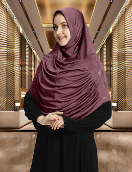 Mehar Hijab Modest Fashion Women's Frilled Design Soft feel-good Fabric Aasimah Hijab