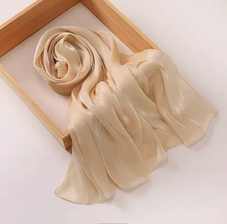 Mehar Women's Premium Organza Shawl | Lightweight Sheer Dupatta Scarf with Elegant Shine | Soft, Flowing, and Stylish Wrap for Festive & Occasion Wear