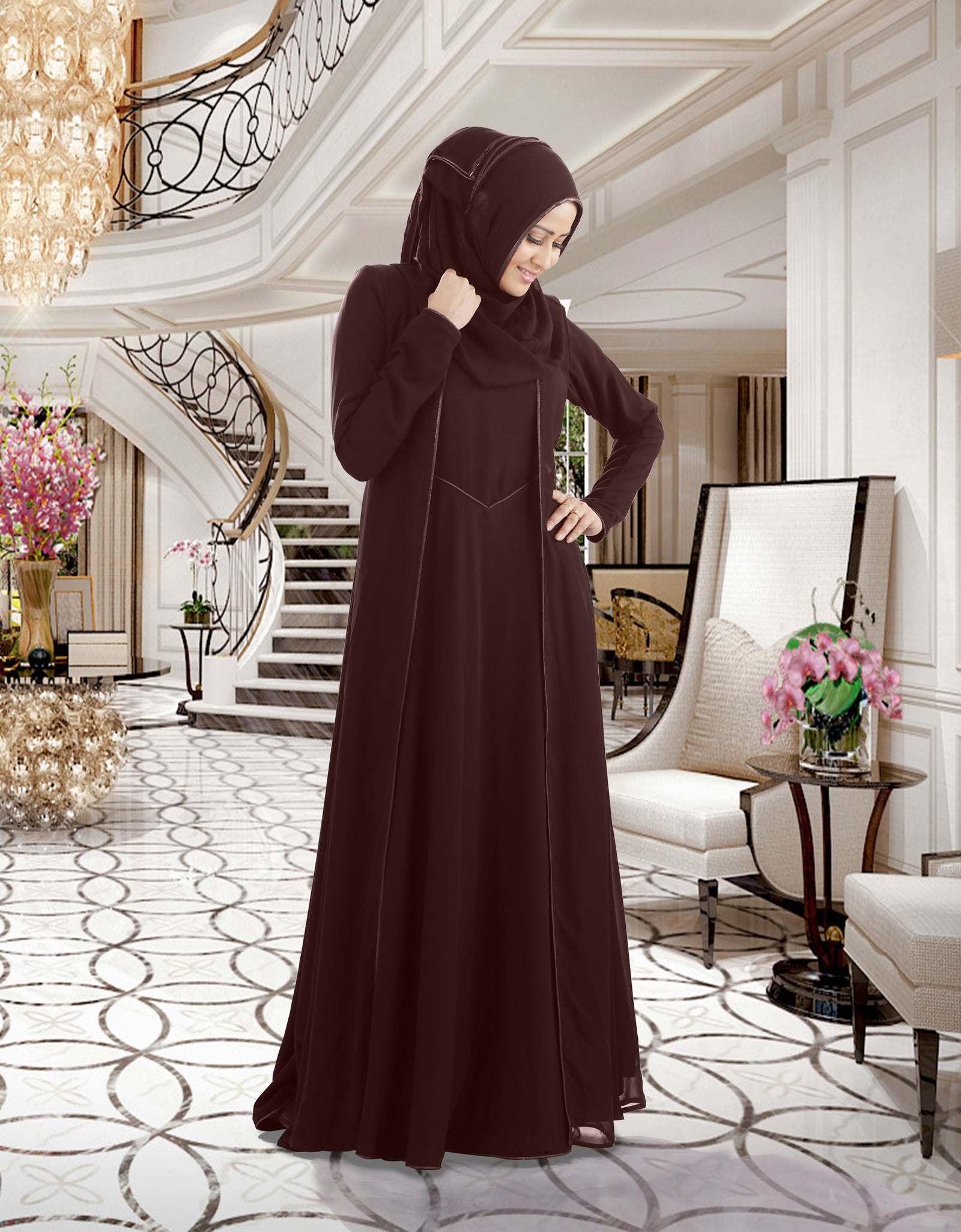Mehar Hijab Modestly Stylish Look Classy and elegant Marium Premium Abaya