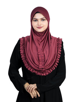 Mehar Stylish Elegant Look Gushan Hijab
