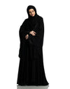 Modest Mehar  Double  Layer Party Ware Rozana abaya