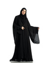 Modest Mehar  Double  Layer Party Ware Rozana abaya
