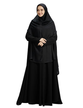 Modest Women's Stylish Soft Rich Premium Crepe Long Hijab NAZNEEN KHIMAR