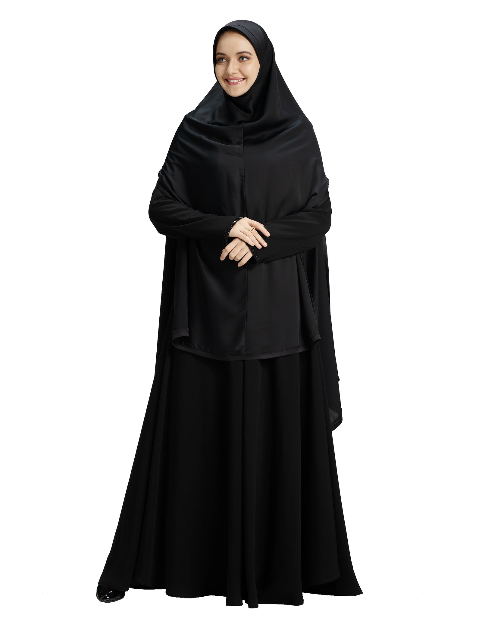 Modest Women's Stylish Soft Rich Premium Crepe Long Hijab NAZNEEN KHIMAR