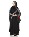 Women's Designed elegant Look SHEHARBANO feel good abaya BLACK