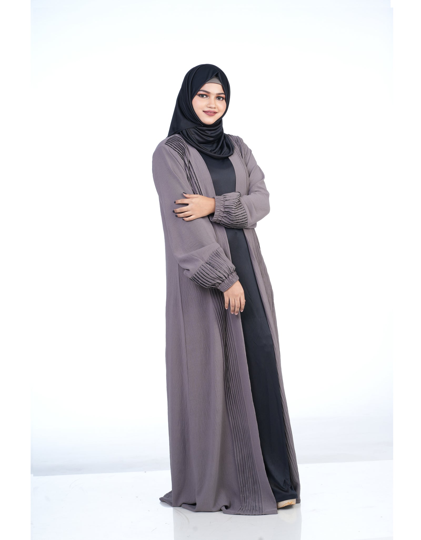 Mehar Hijab Modesty Stylish Look Zafreen Abaya Coat