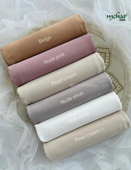 Mehar Moja Women's Premium Chiffon Shawl | Lightweight, Soft & Flowing Hijab Scarf for Everyday and Occasion Wear